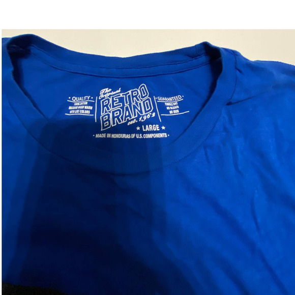 Video Game Shirt Men's Large Blue Do Not Disturb Graphic Tee Short Sleeve - Picture 3 of 5